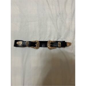 ‼️FIRM PRICE‼️ Black & gold belt